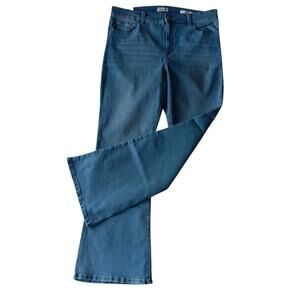 Jessica Simpson High Rise Fitted Flare Jean Women's JJSB16035 Sz 16 Pants